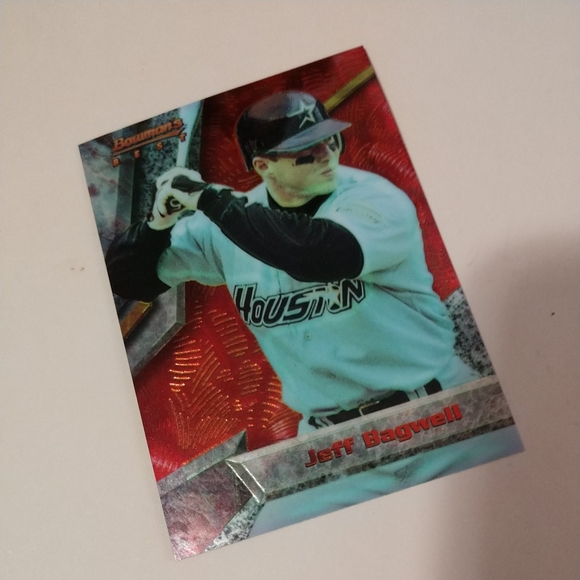🥎1994 Bowman’s Best Refractor #R53 Jeff Bagwell Hall of Fame SP - Picture 5 of 10